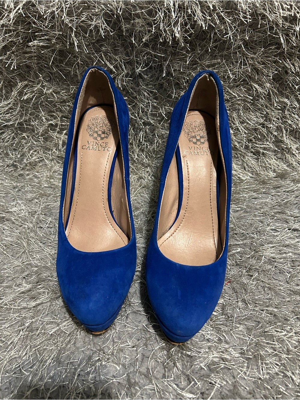 Vince Camuto Cobalt Blue Suede Pumps